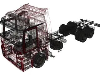 Mercedes-Benz Actros 3D Model preview