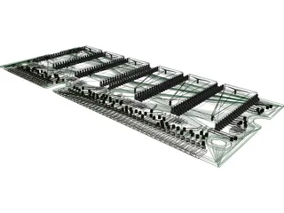 DIMM 3D Model preview