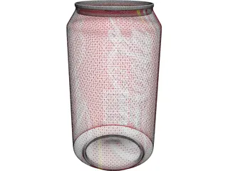 Coca Cola Coke Can 3D Model preview