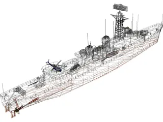 Ashanti Frigate 1962 3D Model preview