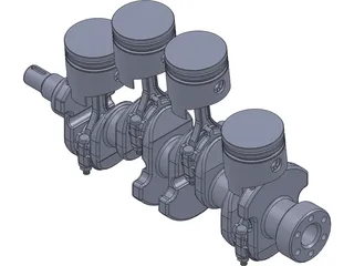 Crank Assembly 3D Model preview