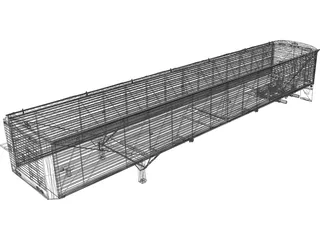 Wilson Grain Trailer 3D Model preview