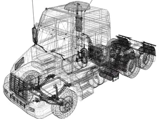 Volvo NH12 Globetrotter (2004) 3D Model preview