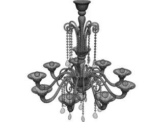 Barovier Toso Erfud 3D Model preview