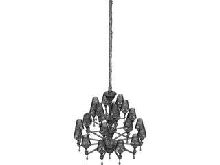 Barovier&Toso Nevada 3D Model preview