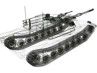 M1A1 US Army Tank 3D Model preview