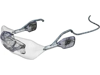 3D Glasses 3D Model preview