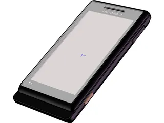 Motorola Droid Phone 3D Model preview