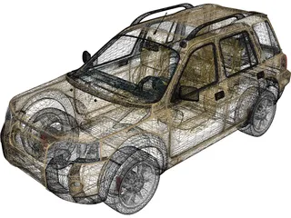 Land Rover Freelander Td4 (2004) 3D Model preview