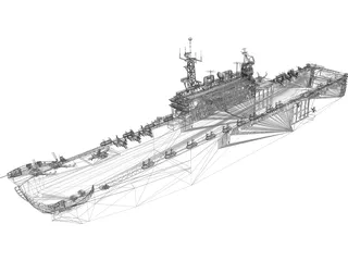 Aircraft Carrier 3D Model preview
