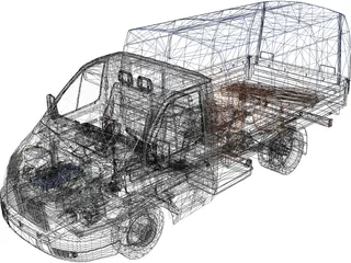 GAZ 3302 3D Model preview