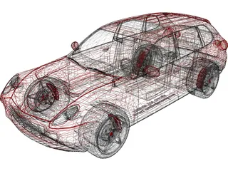 Ferrari SUV Concept 3D Model preview