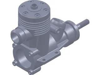 RC Engine Model 2cc 3D Model preview