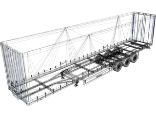Trailer Krone 3D Model preview