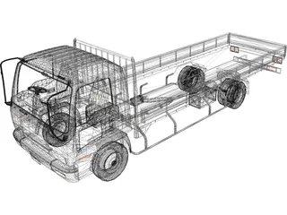 Isuzu Forward V Cargo (1998) 3D Model preview
