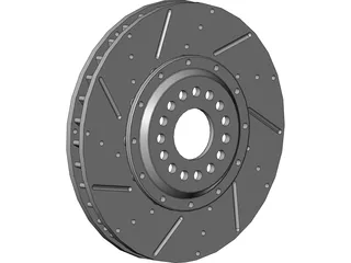 Brake Disc Fully Floating 3D Model preview