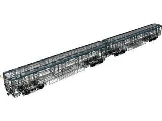 Underground Train Model 817MV 3D Model preview