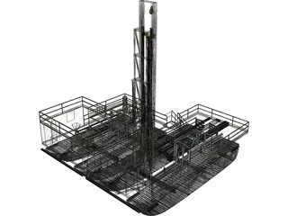 Drill and Mud Units 3D Model preview