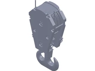 Crane Block 160 Metric Ton 3D Model preview