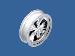 Motorcycle 17inch Front Rim 3D Model preview