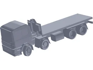 Scania 124 Military Protected 3D Model preview