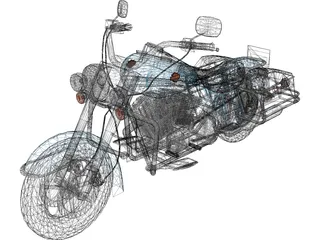 Harley-Davidson Road King 3D Model preview