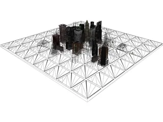 New York City Block 3D Model preview