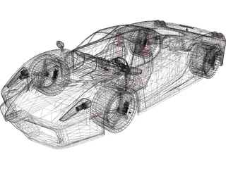 Ferrari Enzo 3D Model preview