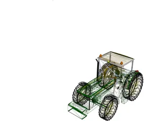 John Deere 7920 Tractor 3D Model preview
