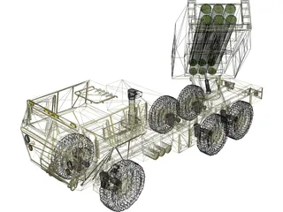 USMC High Mobility Artillery Rocket System (HIMARS) 3D Model preview