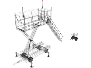 Mobile Air Traffic Control 3D Model preview
