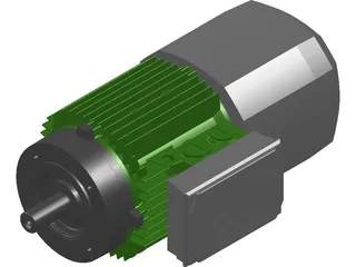 Electric Motor 3D Model preview