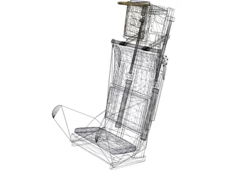 Martin Baker Mk2 Ejection Seat 3D Model preview