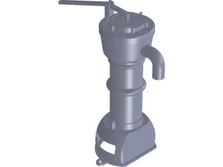 Water Hand Pump 3D Model preview