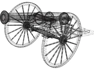 Cannon 19th Century 3D Model preview