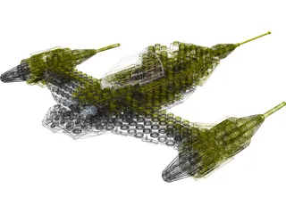 LEGO Naboo Starfighter N1 3D Model preview