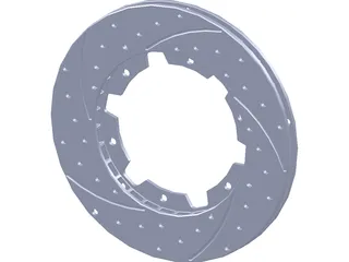 Disc Brake Rotor 3D Model preview