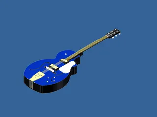 Guitar 3D Model preview
