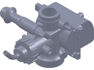 Carburetor Yamaha DT LC 3D Model preview