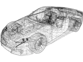 Lexus LFA 3D Model preview