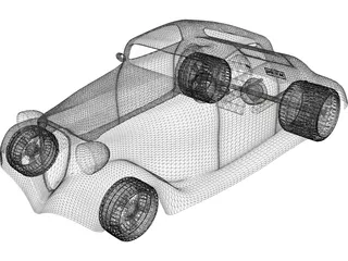 Ford Hot Rod 3D Model preview