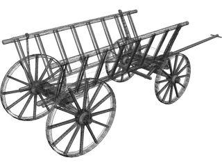 Handcart 3D Model preview