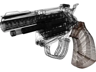 Revolver 3D Model preview