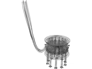 Atom Accelerator Machine 3D Model preview