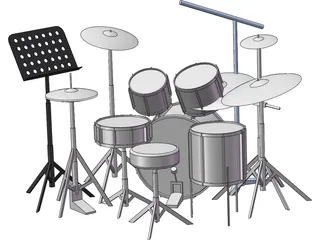Drum Kit 3D Model preview