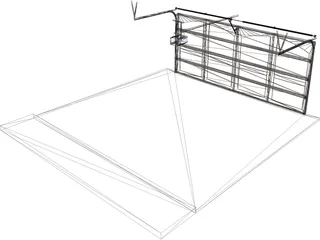 Garage Door 3D Model preview