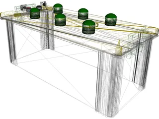 Acid Battery 3D Model preview