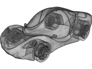 Venus concept car 3D Model preview