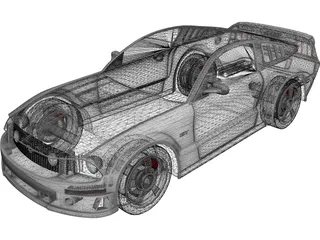 Ford Mustang 3D Model preview