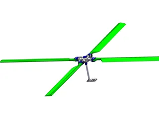 Rotor Heli Principal 3D Model preview